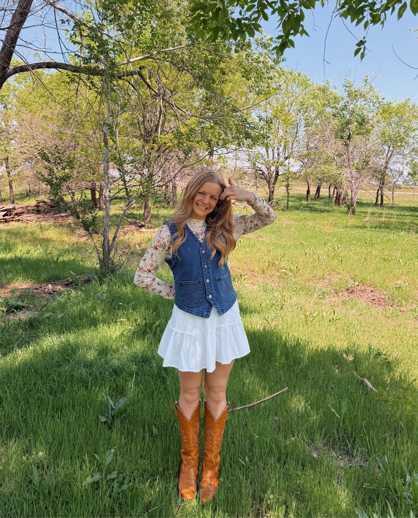 Blue Denim Vest