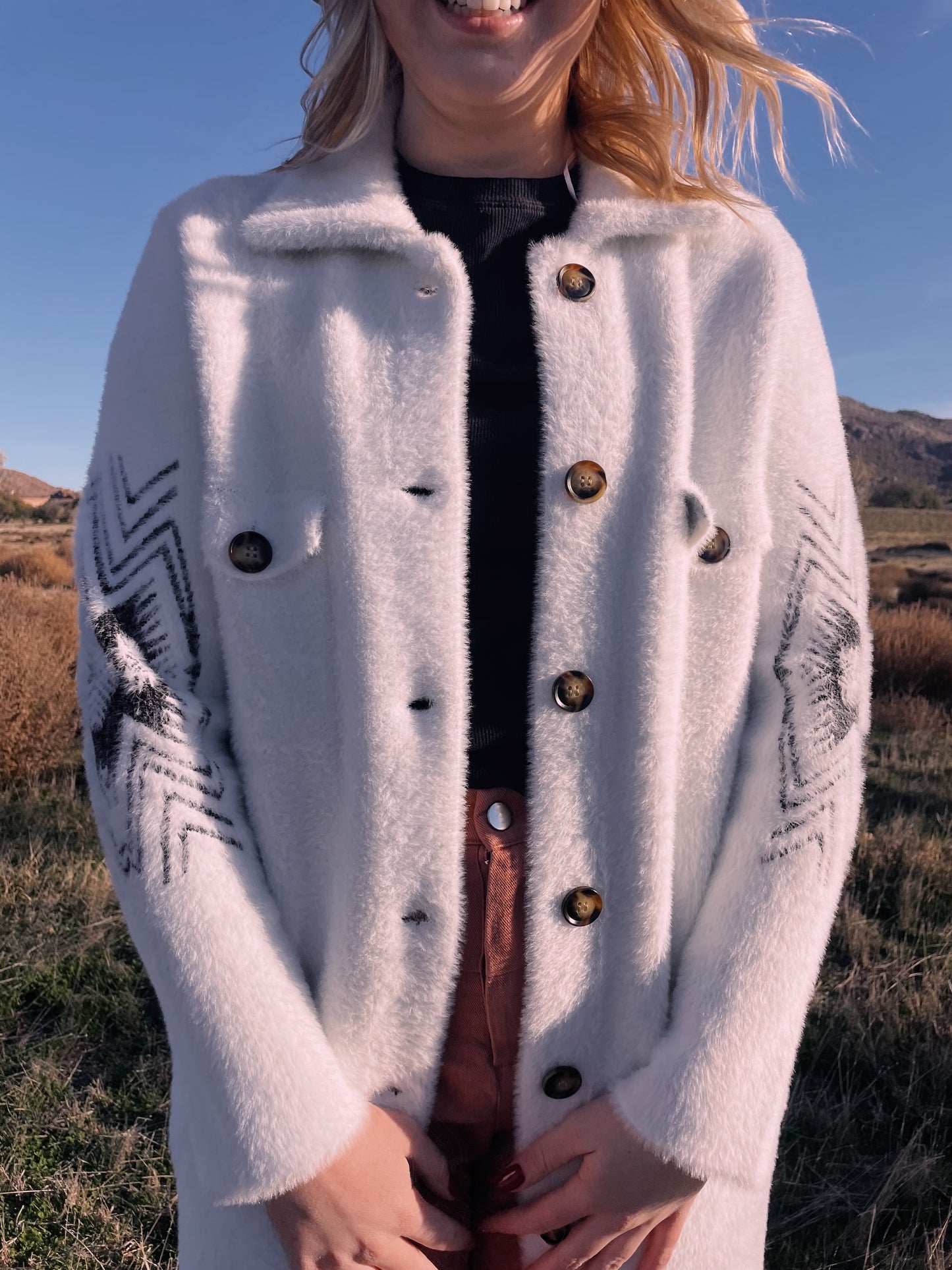 Joline Button Down Sweater Jacket by Venario
