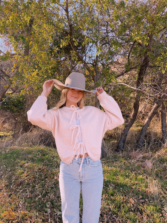 The Blush Bow Sweater