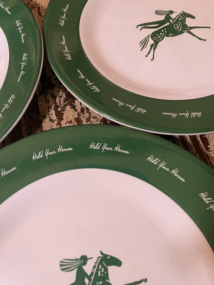 Hold Your Horses Melamine Dinner Plate By Lovegrass Designs